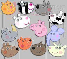Peppa Pig Party Photo Booth Props 3 Peppa Pig By Irajojobowtique Cumple Peppa Peppa Pig Cumpleanos Decoracion Fiesta De Cumpleanos De Peppa Pig