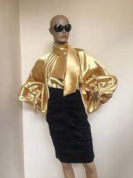 Free shipping on orders over $25 shipped by amazon +9. Formal Womens Satin Bow Blouse Gold Cocktail Satin Etsy