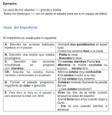 The Imperfect Preterite Tense In Spanish El Preterito Imperfecto En Espanol