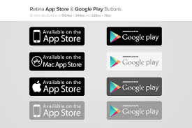 App Store Google Play Buttons X2 App App Store Google Play Play Button
