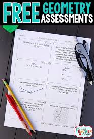 Free Math Assessments Or Quizzes For Geometry These Geometry Quizzes Are Aligned With The Common Core Math S Math High School Math Classroom Learn Math Online