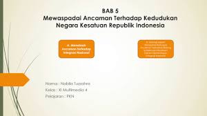We did not find results for: Pkn Bab 5 Mewaspadai Ancaman Terhadap Kedudukan Nkri Nabila Tuzzahra Xi Multimedia 4 Youtube