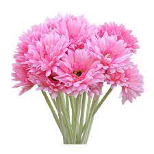 10 Pcs Artificial Silk Gerbera Daisy Flower Wedding Party Home Bridal Bouquet 8 Colors Gerbera Daisy Colorful Flowers Dried Flowers