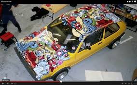 Awesome Sticker Bomb Folie Lackierung