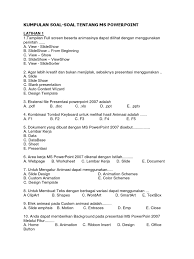Check spelling or type a new query. Kumpulan Soal Latihan Komputer M Ppt