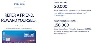 Earn up to 100,000 bonus points for your amex hilton honors credit card after spending $1,000 within the first 3 months of account opening. Referral Links Available For Heightened Amex Hilton Bonuses How To Play It