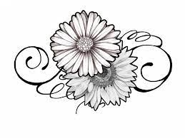 Check spelling or type a new query. Tattoo Design Daisy And Sunflower Swirly By Johnnyschick Deviantart Com On Deviantart Sunflower Tattoo Design Daisy Flower Drawing Daisy Tattoo Designs