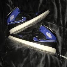 Black And Blue 13s Jordans Jordan Shoes Jordan 1s Mens Size 13s Color Black Blue Size 13 Products In 2019 Jordans Blue Jordans Jordans For Men