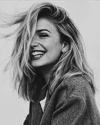 Woman Laugh Beautiful Woman Lovely Natural Smile Black And White Grayscale Monochrome Female Photography Poses Women Photography Women Portrait Photography
