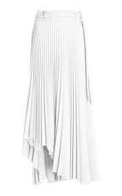 Black And White Pleated Midi Skirt Pleated Asymmetric Midi Skirt By A W A K E Now Available On Moda Operandi White Midi Skirt Pleated Midi Skirt Skirts