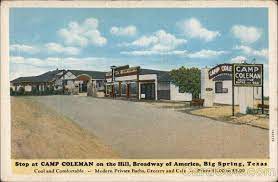 South padre island koa holiday is located in south padre island, texas and offers great camping sites! Camp Coleman Big Spring Tx Postcard