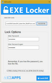 Exe locker lets you password protect any.exe file. Free Exe Locker By Iceapps