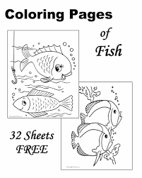 If a fish is on land, he is struggling to breath, like you would if you were underwater. Fish Coloring Pages