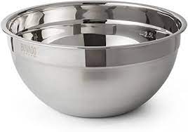 Are stainless steel mixing bowls dishwasher safe. Stainless Steel Mixing Bowl Flat Base Non Slip Backing Retains Temperature Dishwasher Safe By Bovado Usa Amazon De Home Kitchen
