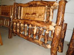 Aspen Log Buck Bed Old Farm Amish Furniture Dayton Pa 814 257 8911 Oldfarmfurniture Aol Com Visit Our Facebook Page Amish Furniture Log Furniture Old Farm