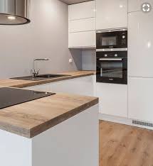 Still Not Enough Worktop But Like The Sleekness And The Cubbyhole For The Kettle Wohnung Kuche Haus Kuchen Und Moderne Kuche