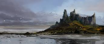 Shore Castle By Macrebisz Deviantart Com On Deviantart Fantasy Landscape Fantasy Castle Fantasy Concept Art