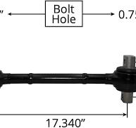 Amazon.com: Torque Rod 17.34" Length Fits Peterbilt Rear Air ...