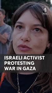 Israeli activist protesting war in Gaza