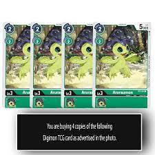 Aruraumon - BT3-044 C - Common Digimon TCG Card Playset Green | eBay