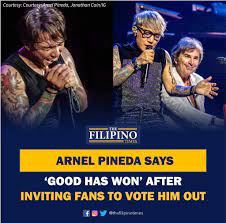 The Filipino - Filipino singer Arnel Pineda, lead vocalist of the iconic  rock band The Journey, gave his haters a chance to vote him out after being  devastated by his Rock in