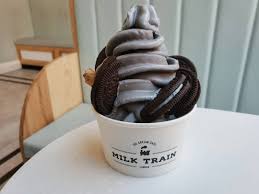 Black Sesame Ice Cream At Milk Train Soft Serve Ice Cream Afternoon Tea Cakes Soft Serve