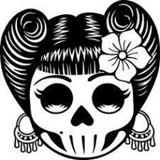 Sugar skull svg ,candy skull svg dxf, sugar skull black&white, day of the dead, sugar skull outline,silhouette cameo files svg jpg png dxf. Elvis Sugar Skull Silhouette Google Search Dibujo Dia De Muertos Mascaras Dia De Muertos Arte Con Calaveras Mexicanas