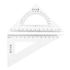The sine of 30° is ½ sine is the opposite side over the hypotenuse. Students Plastic 30 60 45 Degree Triangle Rulers Protractor Drawing Set 2 Pcs Walmart Com Walmart Com