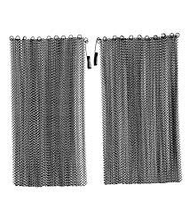 Mesh screens can also be mounted to the fireplace opening (i.e. Black Mesh Curtain Fireplace Screen Curtain Pair 18 H X 48 W Plowhearth