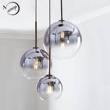 Online Shop Moderne Nordic Glas Anhanger Licht Led E27 Farbverlauf Loft Kreative Hangende Lampe Fur Home Schlaf In 2020 Moderne Lampen Glaskugel Lampe Innenbeleuchtung