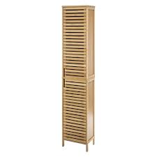 Découvrez nos idées pour une belle salle de bain moderne et minimaliste comme on les aime chez decocrush.fr ! Colonne Sicela Bambou Mobilier Rangement Salle De Bain Meuble Salle De Bain Fy Home