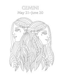Gemini zodiac signs coloring pages. Gemini Your Cosmic Coloring Book Book Summary Video Official Publisher Page Simon Schuster