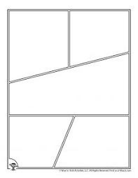 Comics color pop art style blank layout template with dots pattern background vector. Printable Comic Book Pages Woo Jr Kids Activities