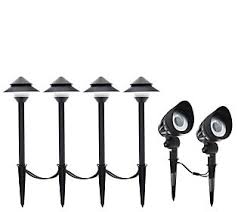 Maximus Low Voltage Light Set W 4 Path Lights 2 Flood Lights Flood Lights Low Voltage Lighting Path Lights