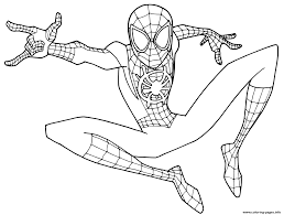 This character is the identity chosen by the young . Miles Morales Coloring Pages Coloring Home