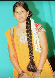 Tamil Girl Sporting A Long Hair Which Is Oiled And Neatly Braided She Also Sports Jasmine F Long Hair Indian Girls Braids For Long Hair Indian Long Hair Braid