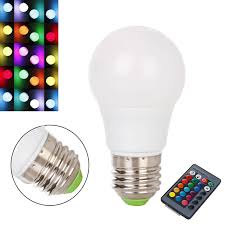 Ranpo Dimmable Rgb Led Light Bulb E27 3w 16 Color Changing Magic Lamp Remote