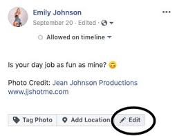 Write the title of the song. How To Properly Add A Photo Credit On Facebook Jean Johnson Productions