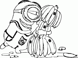 Amongst numerous benefits, it will teach your little minion to focus, to develop motor skills, and to help recognize colors. Minions Coloring Pages Banana Coloring Home