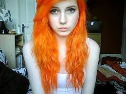 Nose Ring Orange Scene Curly Hair White Tank Top Orange Hair Dye Hair Orange Hair