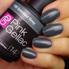 pink gellac gel nagellak kleur 169 smoked grey nagellak kleuren grijze nagellak nagellak grijs