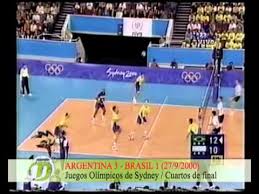 En un partido de cuartos de final muy parejo, los. Argentina 3 Brasil 1 Voley Juegos Olimpicos Sydney 2000 Archivos De Gustavo Youtube