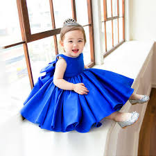 5 9y Flower Girl Dress Blue Flower Girl Dress Royal Blue Girl Dress Big Bow Flower Girl Dresses Baby Girl Birthday Dress Royal Blue Bridesmaid Dress Child Flower Girl Dresses Blue Baby