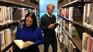 Angela White and I Read Quietly in a Library - Pornhub.com