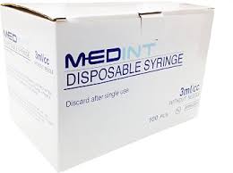 Amazon.com: 3cc 3ml Syringe Without Needle 100 Syringes Box ...