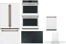 Get free shipping on qualified ge microwaves or buy online pick up in store today in the appliances department. Cafe Cafrectwodwrh113 5 Piece Kitchen Appliances Package With French Door Refrigerator And Dishwasher In Matte White