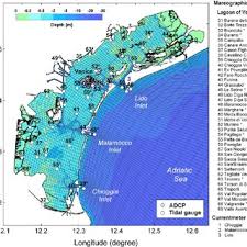 Bathymetric Chart Of The Lagoon Of Venice And Curvilinear