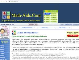 Our math worksheets are free to download, easy to use, and very flexible. Math Aids Ctspedmathdude