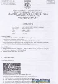 Contoh Soal Usbn Pkn Smp Tahun 2017 Tentang Tahun
