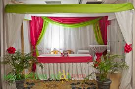 Hot Pink And Apple Green Wedding Decor Decor By Helen G Events Jamaica Pink Decor Flower Decorations Decor